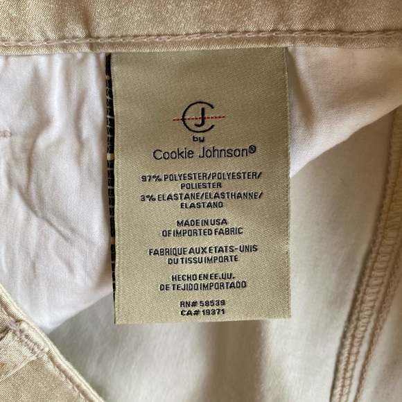 CJ by Cookie Johnson Wisdom Ankle Skinny Denim Jeans Pale Gold - Picture 7 of 10
